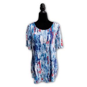 Ruff Hewn Grey Multicolored Shirt, Size 1X